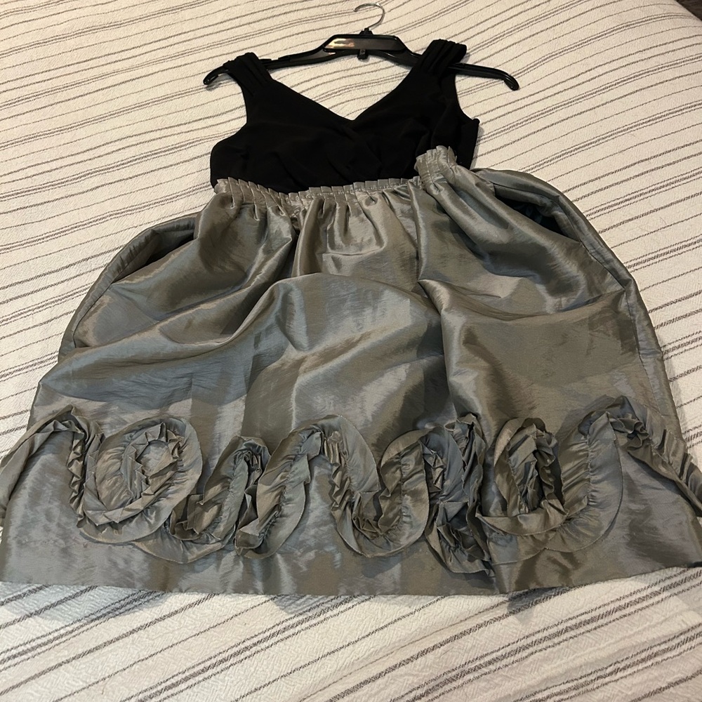 Max & Cleo Black and Silver Dress